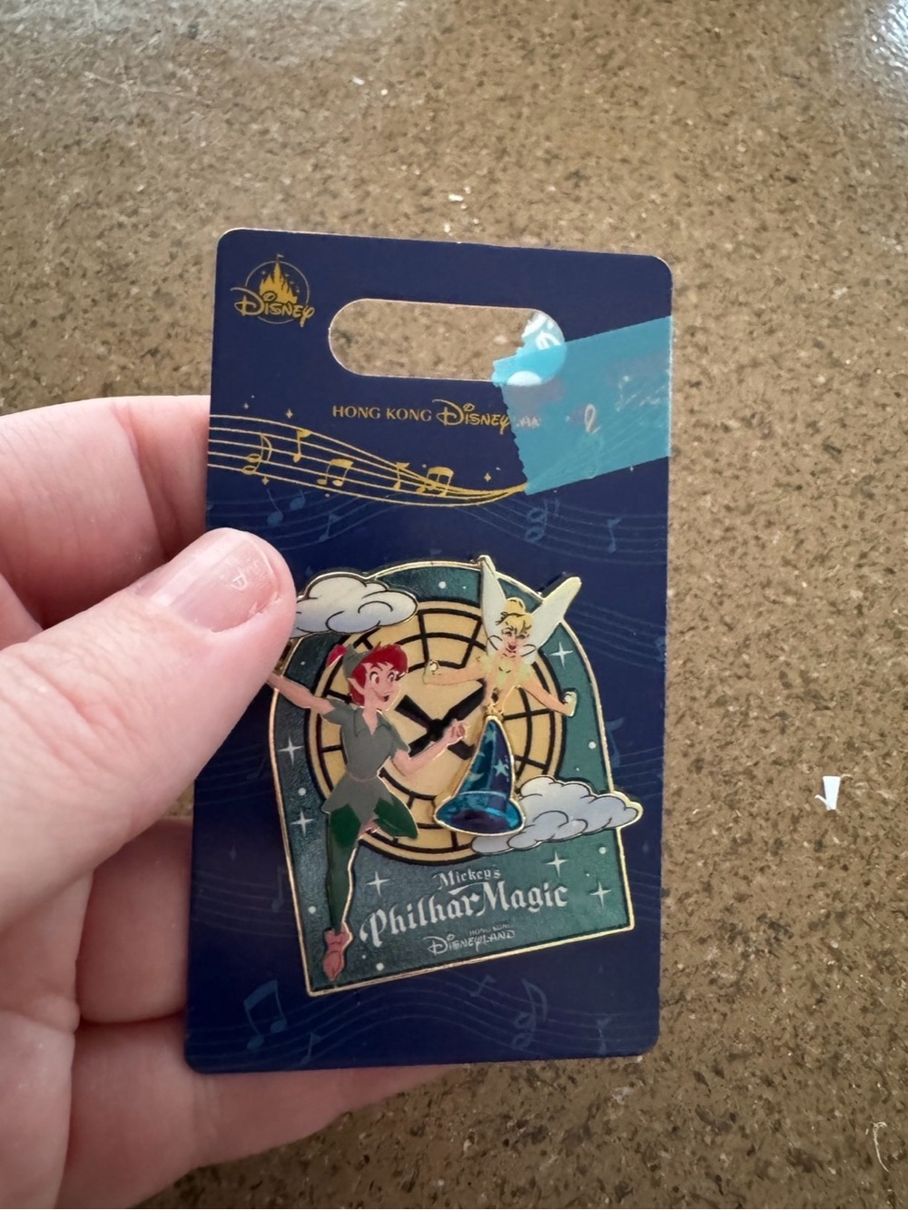 Hong Kong Disney PhilharMagic Pin Peter Pan Tinker Bell
